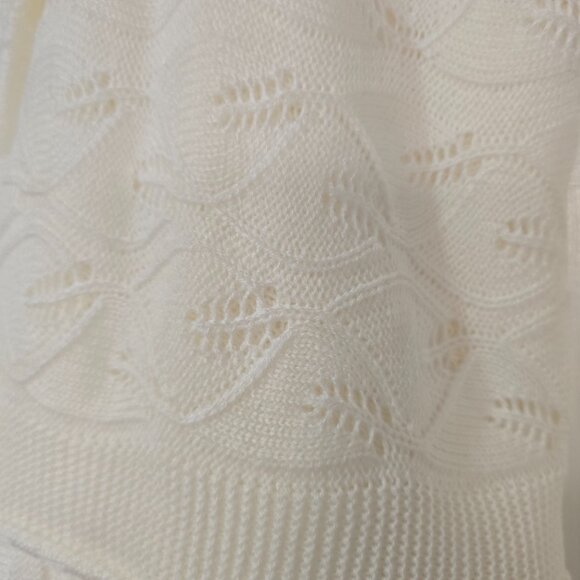 Elegant Baby Crochet Christening Shaw Blanket & Satin Bear Blanket Set Ivory - Picture 3 of 7